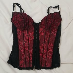 Red and black corset. Size small